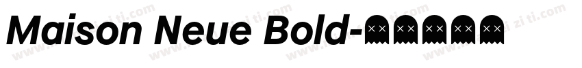 Maison Neue Bold字体转换